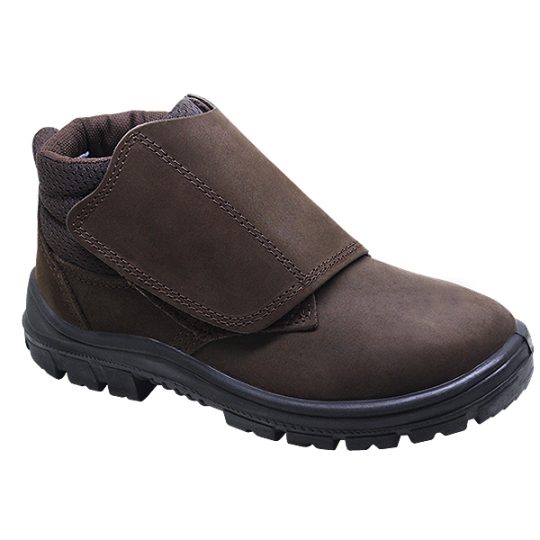 Botina Velcro Imbiseg Nobuck Marrom - Kadesh