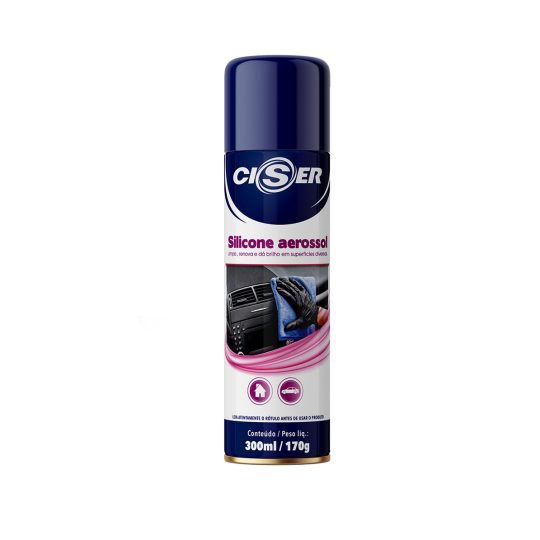 Silicone Aerosol Plásticos Borrachas Metais 300ml Ciser