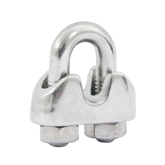 Clips Anilha Para Prender Cabo de Aço nos tamanho 1/8 - 3/16 - 1/4 - 5/16 - 3/8 - 1/2