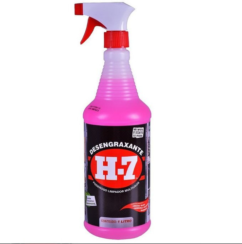H-7 Desengraxante 500ml e 1L - Poderoso Limpador Multiusos