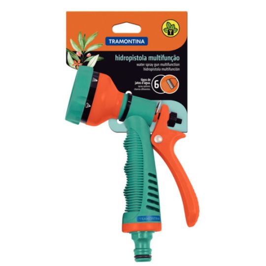 Hidropistola Em Plastico Com 10 Tipos De Jato Para Engate Rápido