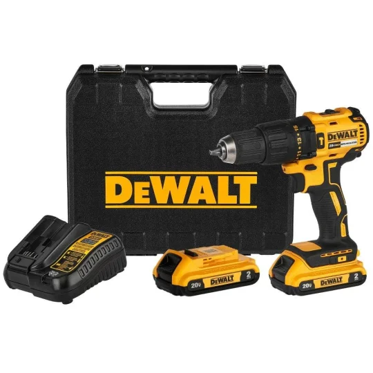 Parafusadeira Furadeira Impacto 20V MAX DCD7781D2 Brushless C/ Carregador, 2 Baterias e Maleta DeWalt