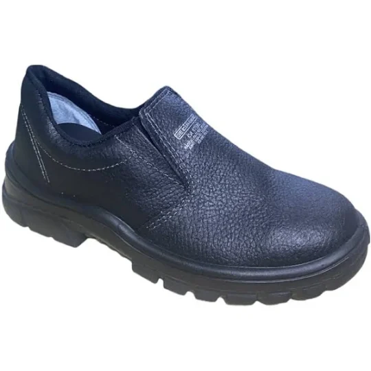 Sapato de Elástico Flexível Bico Plástico Preto - Kadesh
