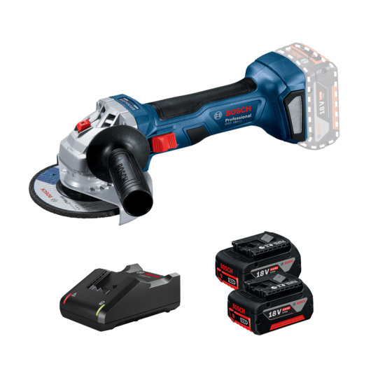 Esmerilhadeira GWS 180-LI 18V Brushless C/ Carregador, 2 Baterias e Maleta Bosch