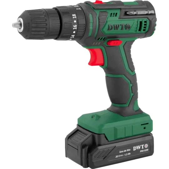 Parafusadeira Furadeira Impacto PFD020I C/ Carregador, 2 Baterias e Maleta Dwt
