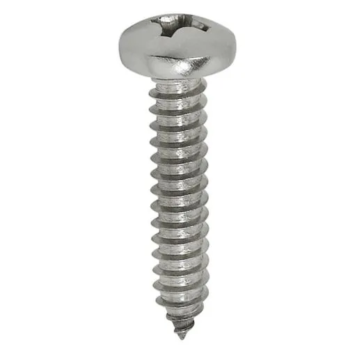 Parafuso Cabeça Panela Phillips Auto Atarraxante Zincado Branco