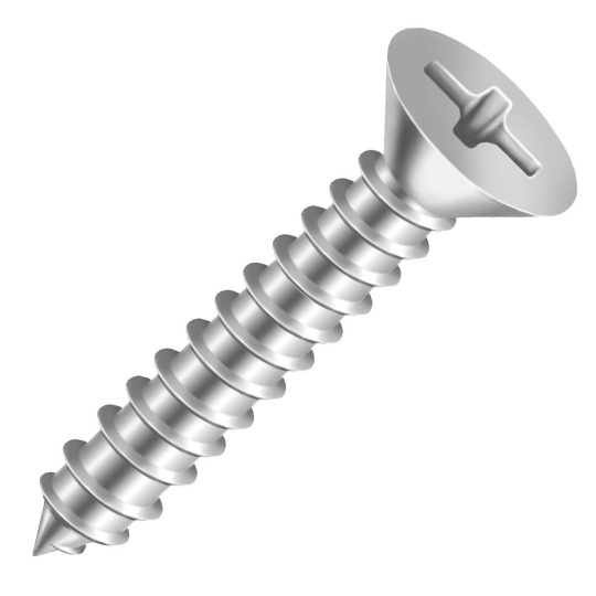 Parafuso Cabeça Chata Auto Atarraxante Inox